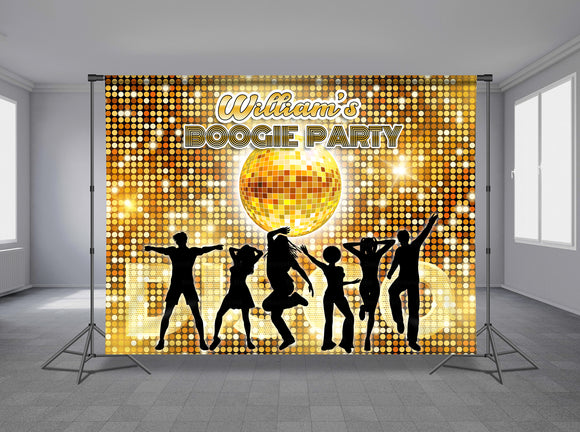 70s Disco Personalized Event Backdrop MIX-1005