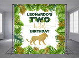 Lion Two Wild Personalized Event Backdrop BBC-1278