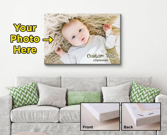 Your Baby Photo Personalized Mounted Canvas MC-1005