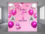 Balloons Personalized Event Backdrop MIX-1291