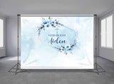 Luxury Baptism Personalized Event Backdrop RLG-1003