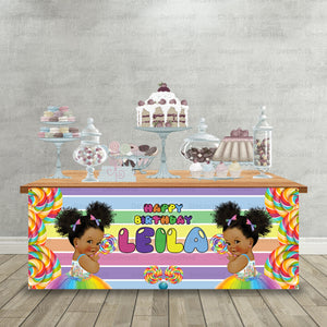 Candy Little Princess Table Front Personalized Table Front Banner TFR-1003