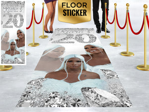 Diamond Theme Event Floor Sticker FLS-1030