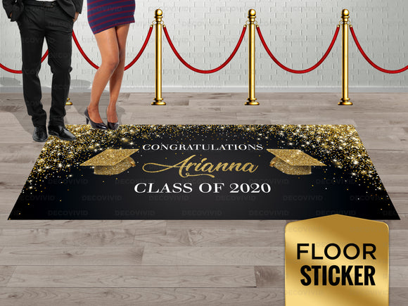 Graduation Party Custom Design Event Floor Sticker FLS-1002