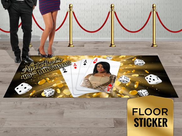 Casino Custom Design Event Floor Sticker FLS-1006