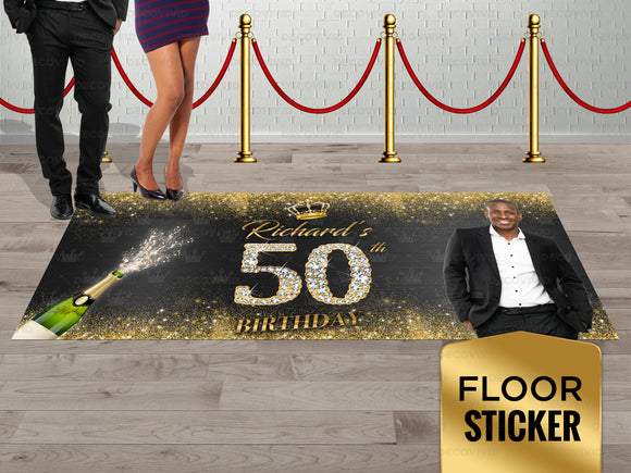 Birthday Custom Design Event Floor Sticker FLS-1007