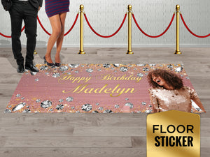 Birthday Custom Design Event Floor Sticker FLS-1010