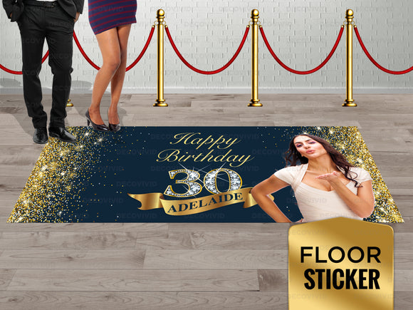 Birthday Custom Design Event Floor Sticker FLS-1011