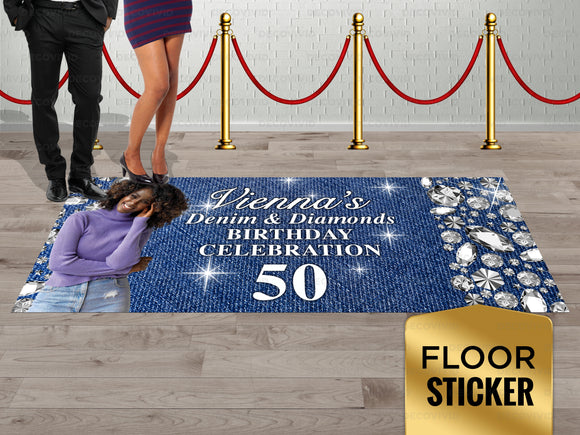 Birthday Custom Design Event Floor Sticker FLS-1020