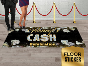 Cash Money Event Floor Sticker FLS-1023