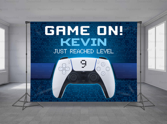 Video Game Controller Personalized Event Backdrop MIX-1229