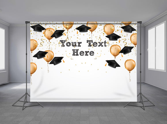 Graduations Personalized Event Backdrop GRD-1002