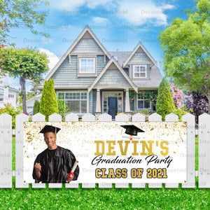 Graduation Personalized Outdoor Fence Banner FB-1005