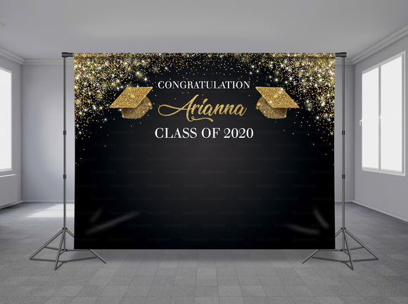 Graduations Personalized Event Backdrop GRD-1008