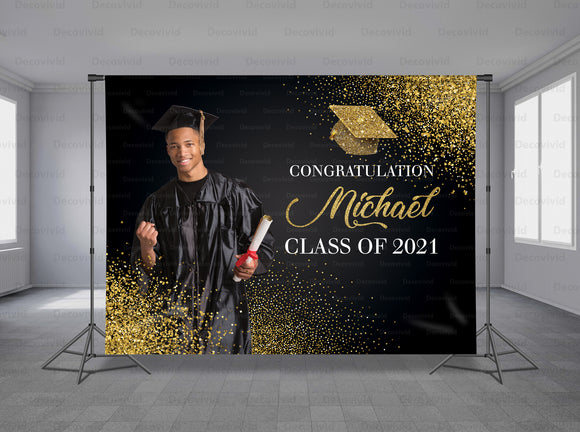 Graduations Personalized Event Backdrop GRD-1010