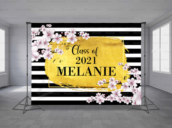 Graduations Personalized Event Backdrop GRD-1012