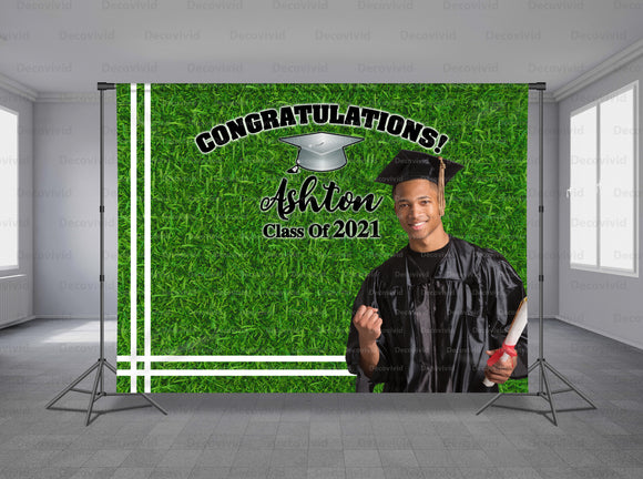 Graduations Personalized Event Backdrop GRD-1021