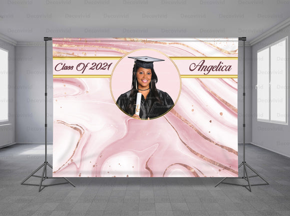 Graduations Personalized Event Backdrop GRD-1022