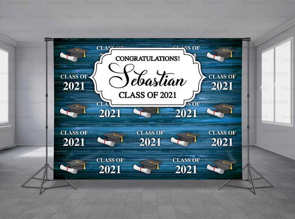 Graduations Personalized Event Backdrop GRD-1024