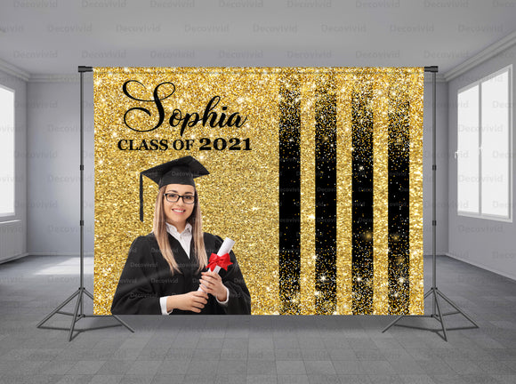 Graduations Personalized Event Backdrop GRD-1031