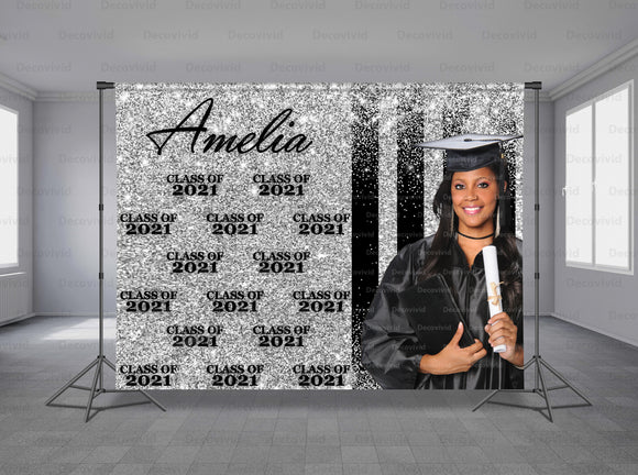 Graduations Personalized Event Backdrop GRD-1032