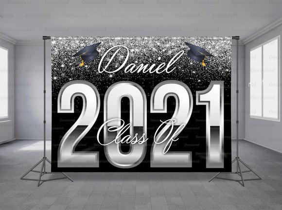 Graduations Personalized Event Backdrop GRD-1036