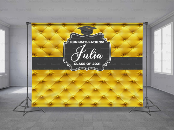 Graduations Personalized Event Backdrop GRD-1042