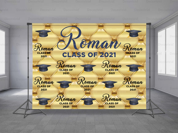 Graduations Personalized Event Backdrop GRD-1041