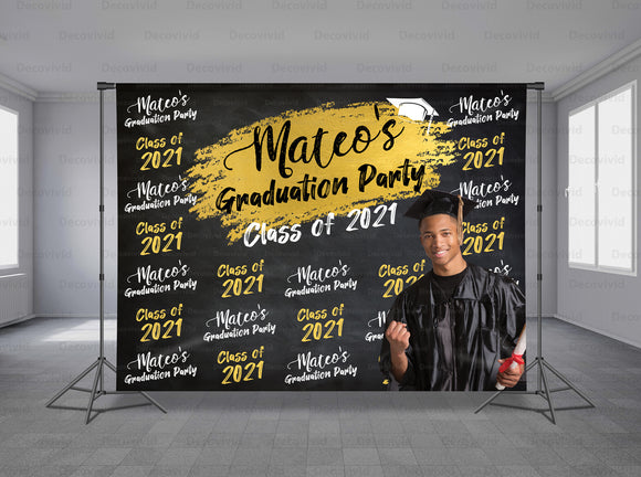 Graduations Personalized Event Backdrop GRD-1043