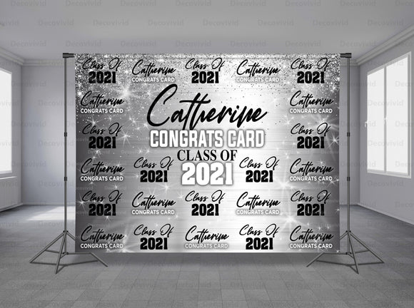 Graduations Personalized Event Backdrop GRD-1050