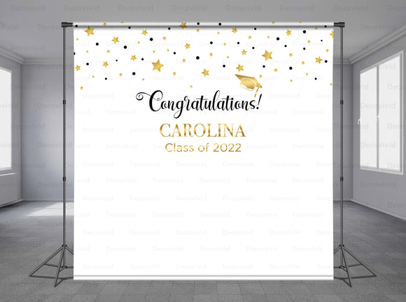 Graduations Personalized Event Backdrop GRD-1052