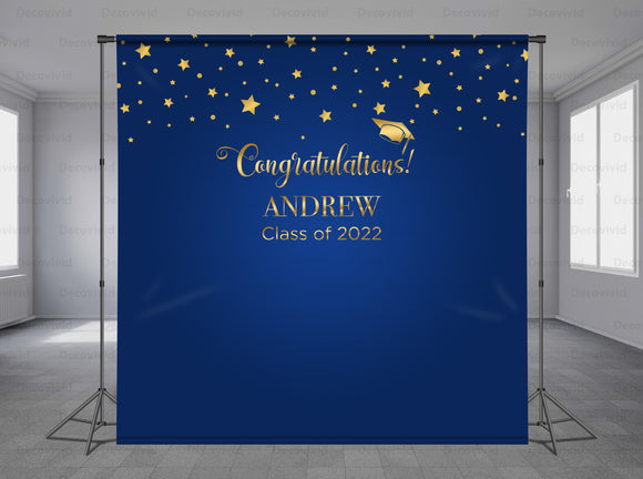 Graduations Personalized Event Backdrop GRD-1053