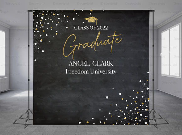 Graduations Personalized Event Backdrop GRD-1056