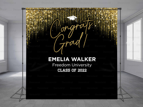 Graduations Personalized Event Backdrop GRD-1060