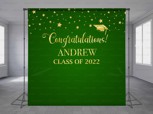 Graduations Personalized Event Backdrop GRD-1082