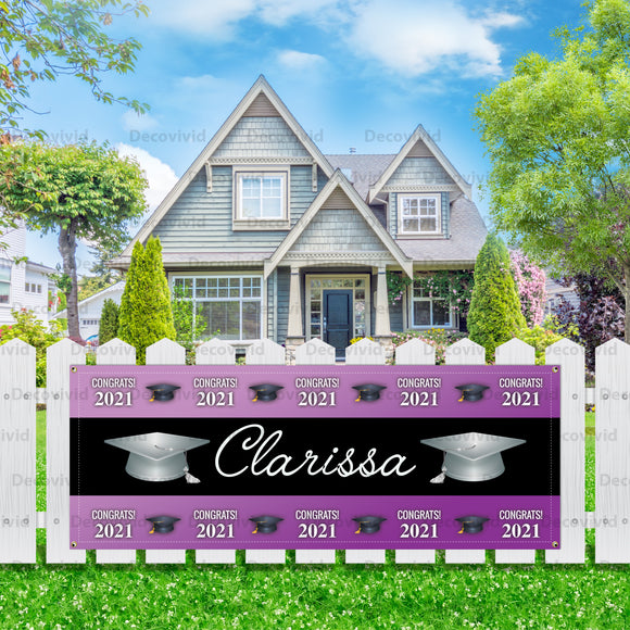 Graduation Personalized Outdoor Fence Banner FB-1012