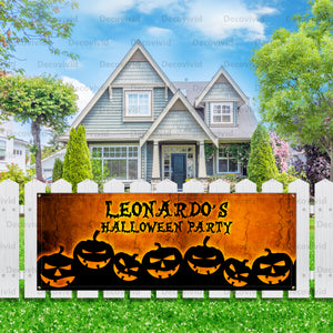 Halloween Personalized Outdoor Fence Banner FB-1019