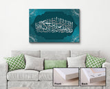 Islamic Calligraphy Personalized Mounted Canvas MC-1078