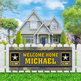 Welcome Home Personalized Outdoor Fence Banner FB-1023