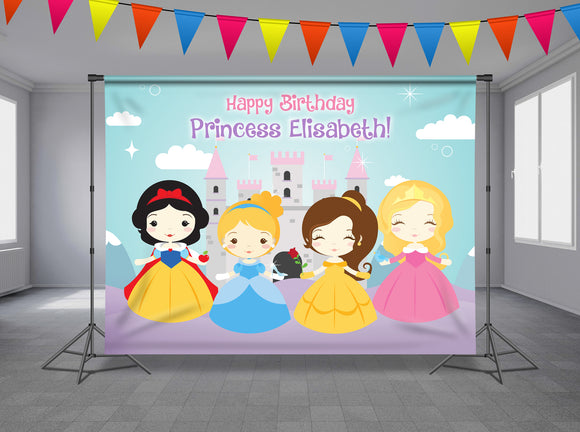 Little Princess Personalized Event Backdrop BBC-1219