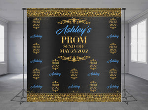 Prom Personalized Event Backdrop GRD-1086