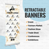 Business Personalized Retractable Banner RBS-1011