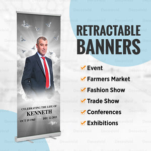 Funeral Personalized Retractable Banner RBS-1014