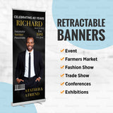 Magazine Personalized Retractable Banner RBS-1016