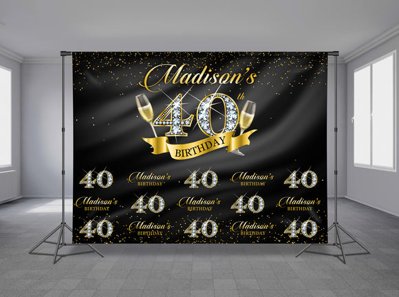 Step and Repeat Personalized Event Backdrop SR-1008