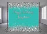 Diamond Birthday Personalized Event Backdrop MIX-1271