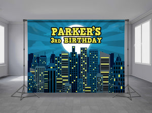 Superhero Personalized Event Backdrop BBC-1241