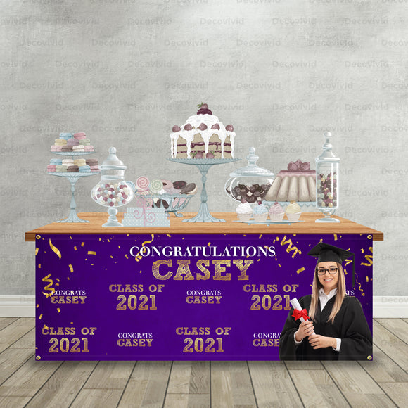 Graduation Table Front Personalized Table Front Banner TFR-1012