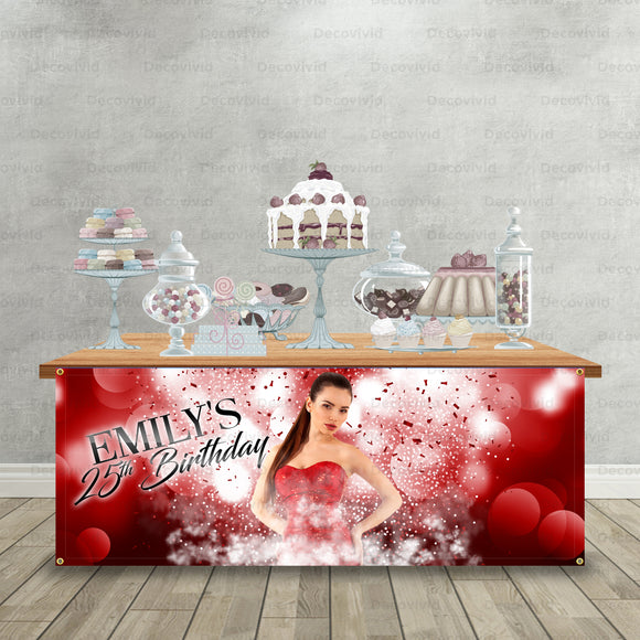 Birthday Table Front Personalized Table Front Banner TFR-1005