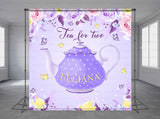 Tea Pot Personalized Event Backdrop MIX-1261